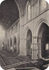 View of the interior during constructions